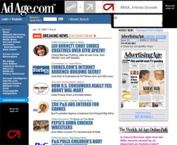 A couple of display ads are