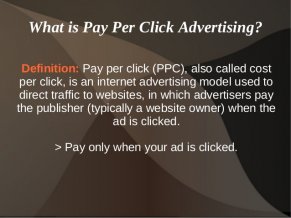 What is Pay Per Click