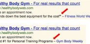 An example of AdWords review extensions