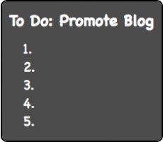 Blog Promotion