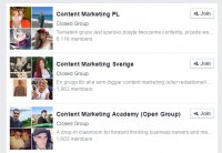 content marketing Facebook Search