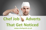 Free Chef Job Adverts