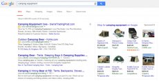 Search engine marketing SERP example
