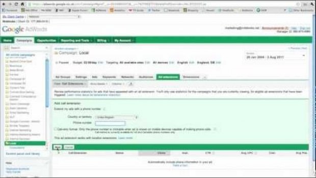 AdWords Login mobile