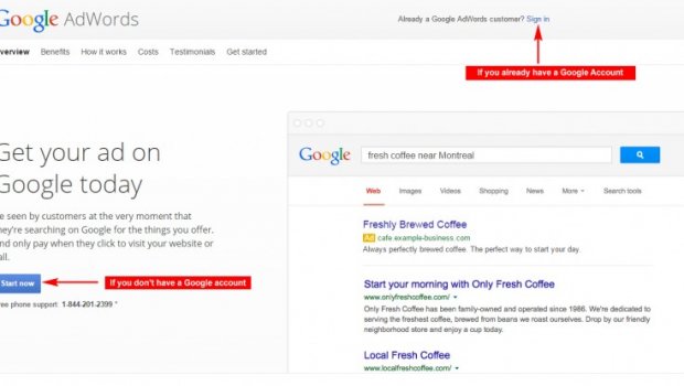 AdWords Sign in