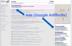 Google search AdWords