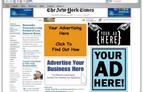Online newspaper advertising