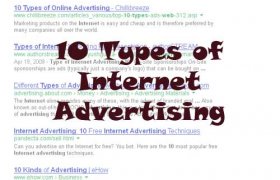 Types of Internet Advertising