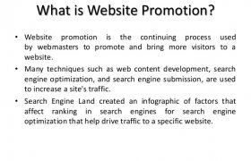 What is website Promotion?