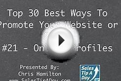 30 Best Ways to Promote Your Website or Blog – #7 Using