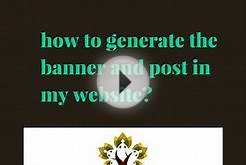 ambassadors: how to use banners + post in your website