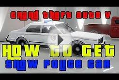GTA V Online-How To Get Snow Police Car Free!!