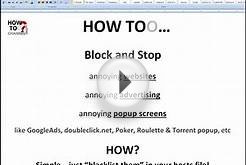HowTooBlock Website Popup Screens and Advertising