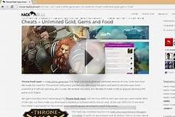 Throne Rush Online to add free food, free gems and free